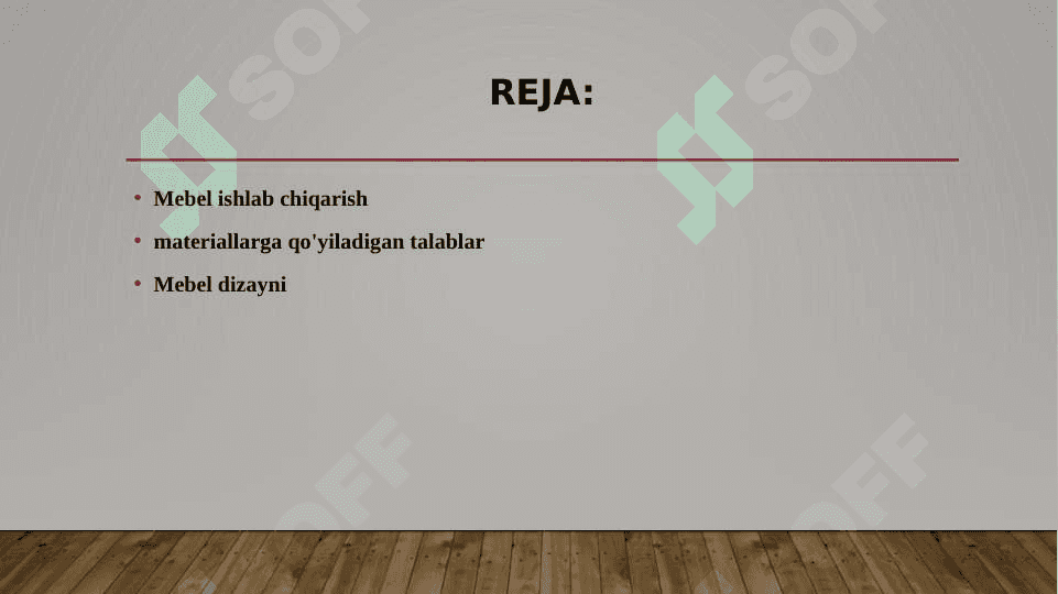 Mebel ishlab chiqarish bosqichlari 2