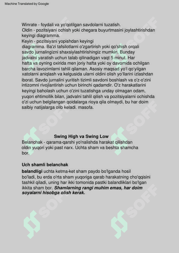 Traderlik sirlari 6