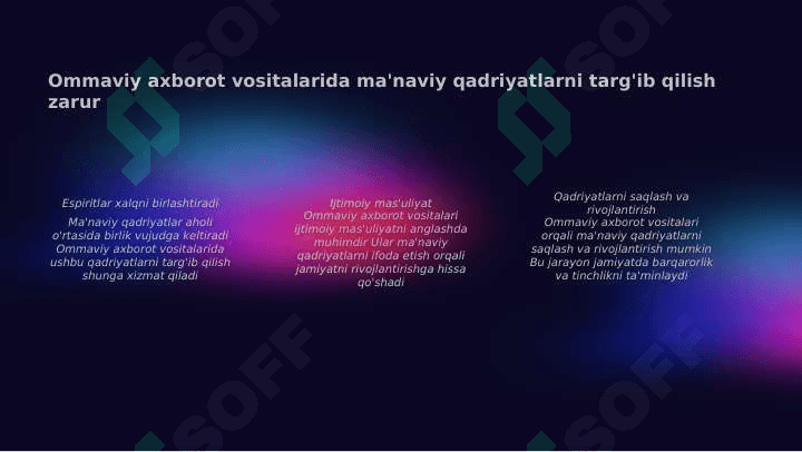 Yangi O'zbekistonda amalga oshirilayotgan ma'naviy o'zgarishlar. 4