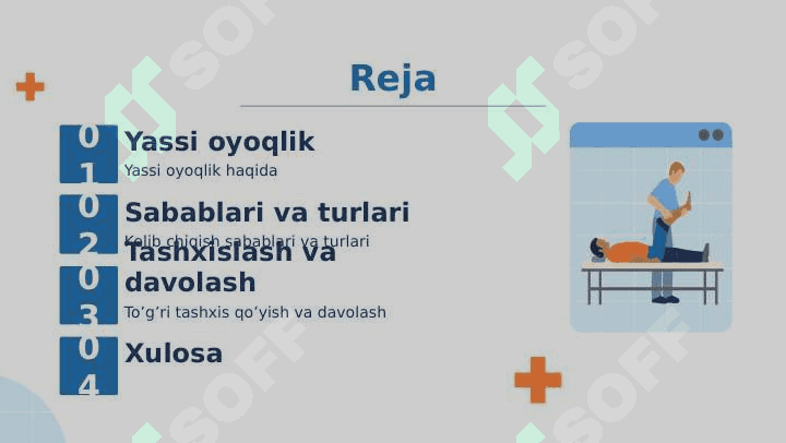 Oyoq panjasi statik deformatsiyasi 2
