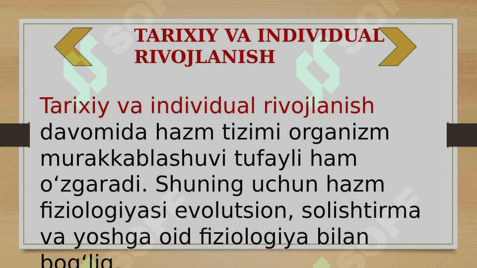 HAZM TIZIMI FILOGENEZI VA BUZILISHI 8
