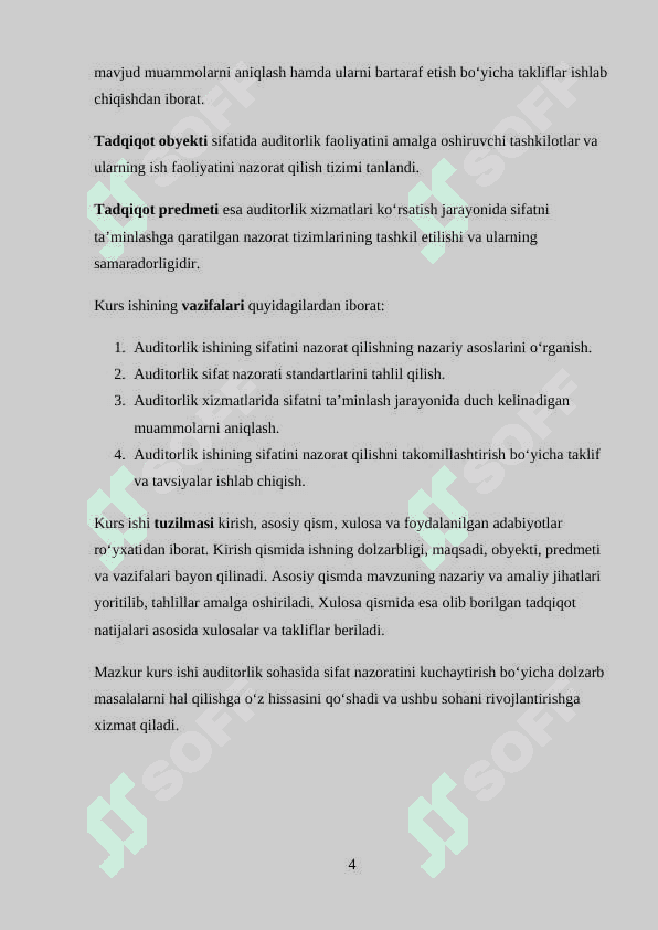 Auditor ishining sifatini nazorat qilish 4