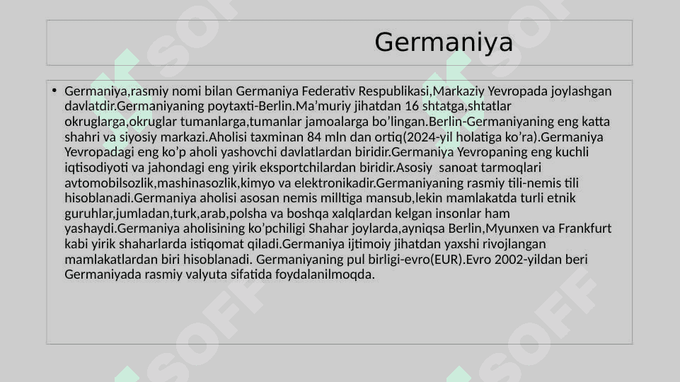 Germaniya statistikasi 2