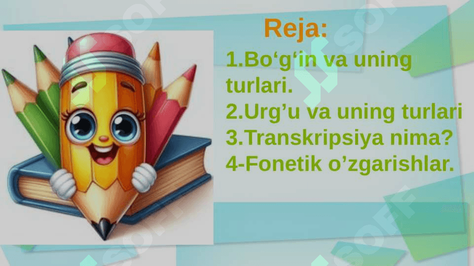 Nutqning  fonetik boʻlinishi 2