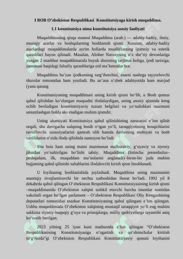 O’zbekiston Respublikasi konstitutsiyasining qabul qilinishi tarixi 5