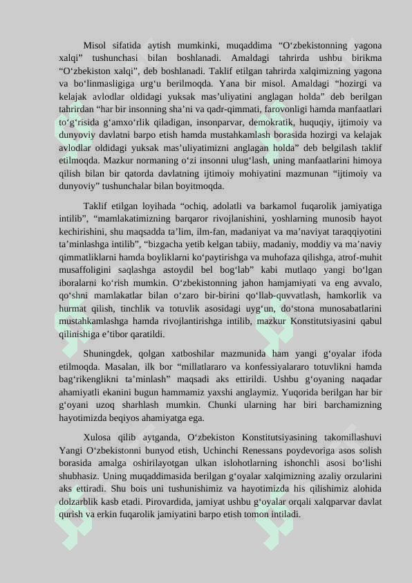 O’zbekiston Respublikasi konstitutsiyasining qabul qilinishi tarixi 7