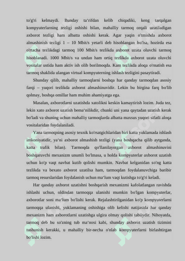 O'rta umumta'lim maktablari 8-sinf Informatika va AT kursida 7