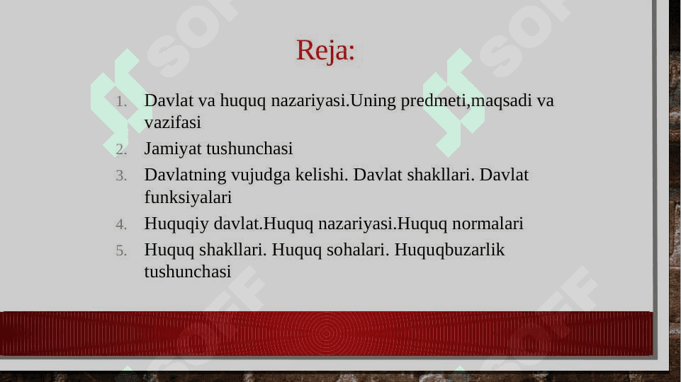 Davlat va huquq nazariyasi 2