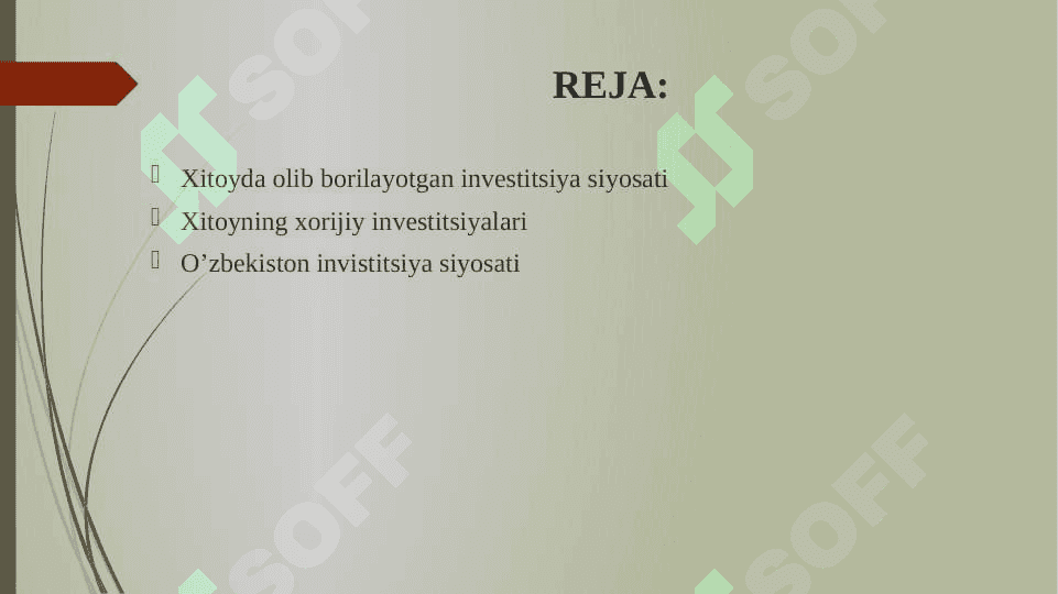 O’zbekiston va Xitoy invistitsiya siyosatlari 2