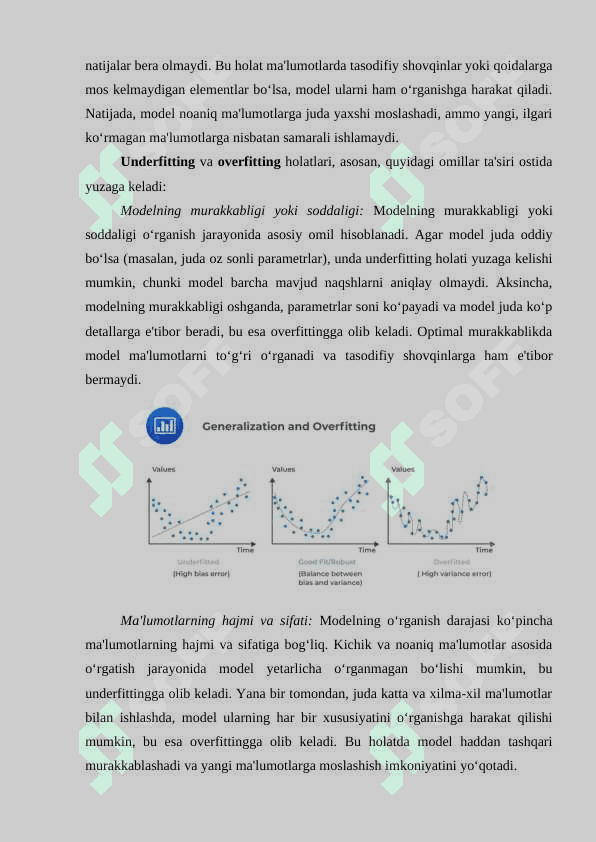 Mashinali o‘qitishda Underfitting va Overfitting muammolari. Bias va Variance tushunchalari 5