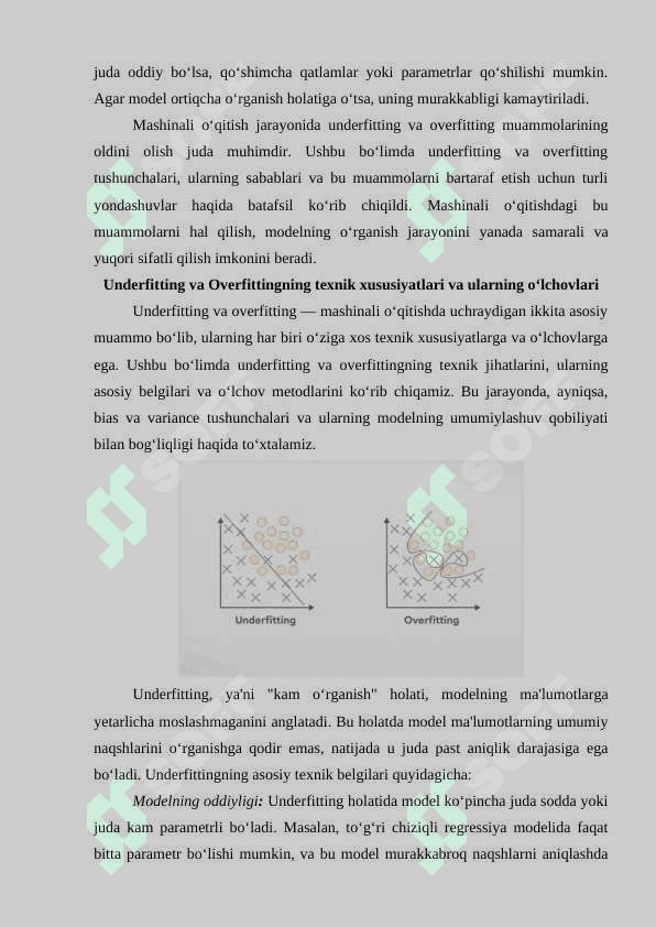 Mashinali o‘qitishda Underfitting va Overfitting muammolari. Bias va Variance tushunchalari 7