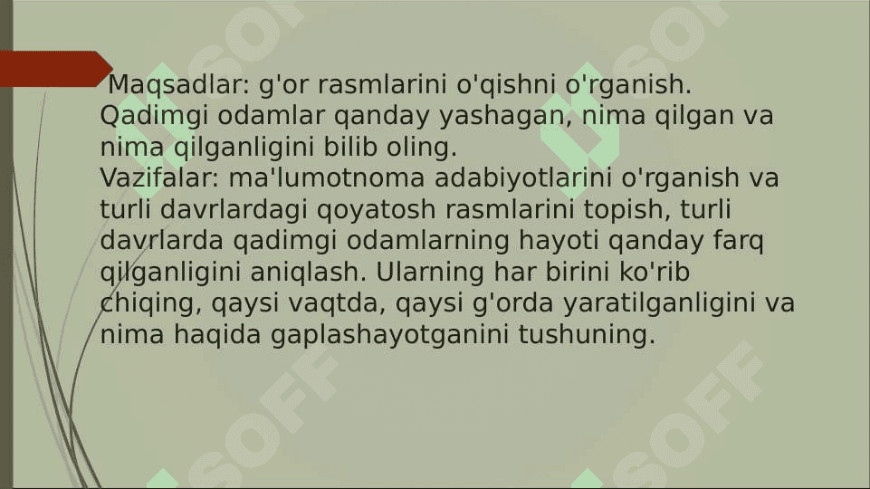 Ibtdoiy davdagi qoyatosh rasmlarining o’rganilishi 3