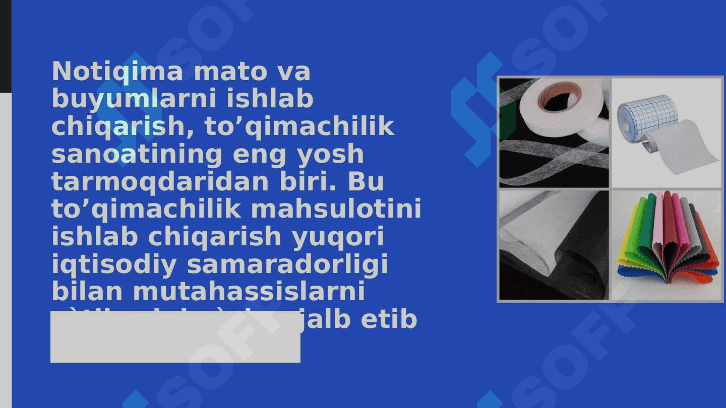 Notoqima mahsulotlarning assartimenti va ishlatilishi 3