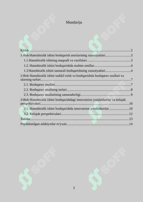 Hamshiralik ishini boshqarish asoslarining... . Hamshiralik ishini tashkil etish va boshqarishda boshqaruv usullari va ularning turlari, mohiyati 2