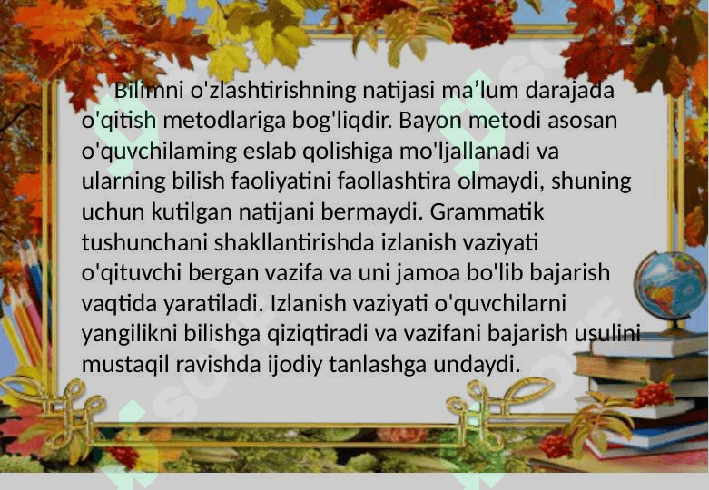 O‘quvchilarda grammatika va so‘z yasalishiga oid tushunchalarni shakllantirishning metodik asoslari 4