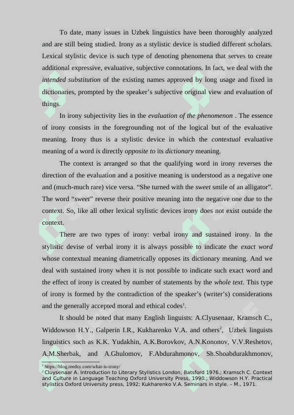 Study of irony in english and uzbek languages 3