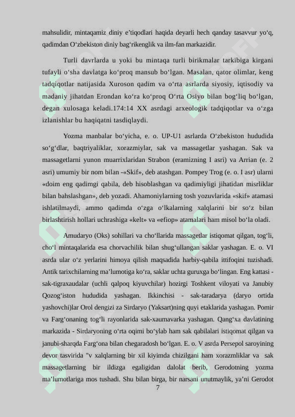 Diniy qarash, e’tiqod va marosimlarining yuzaga kelishi 7