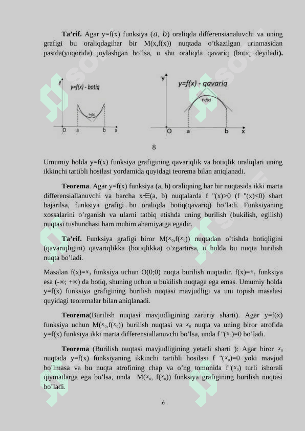 Funksiyaning ekstremum nuqtalari 6