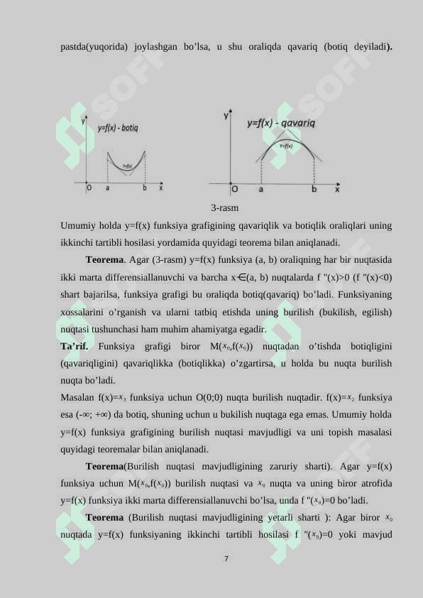 Funksiyaning ekstremum nuqtalari (2) 7
