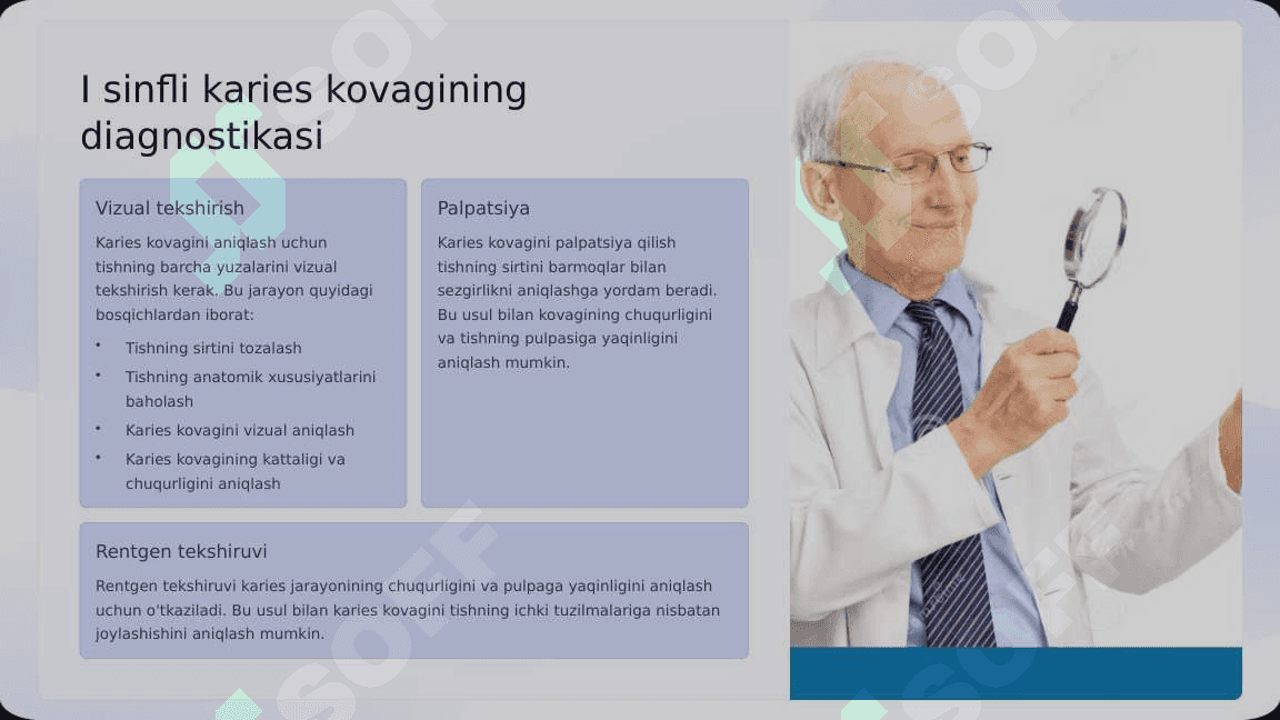 Blek bo‘yicha I - II  sinfli karies  kovaklarini  restavratsiya  qilishning klinik  tamoyillari. 2