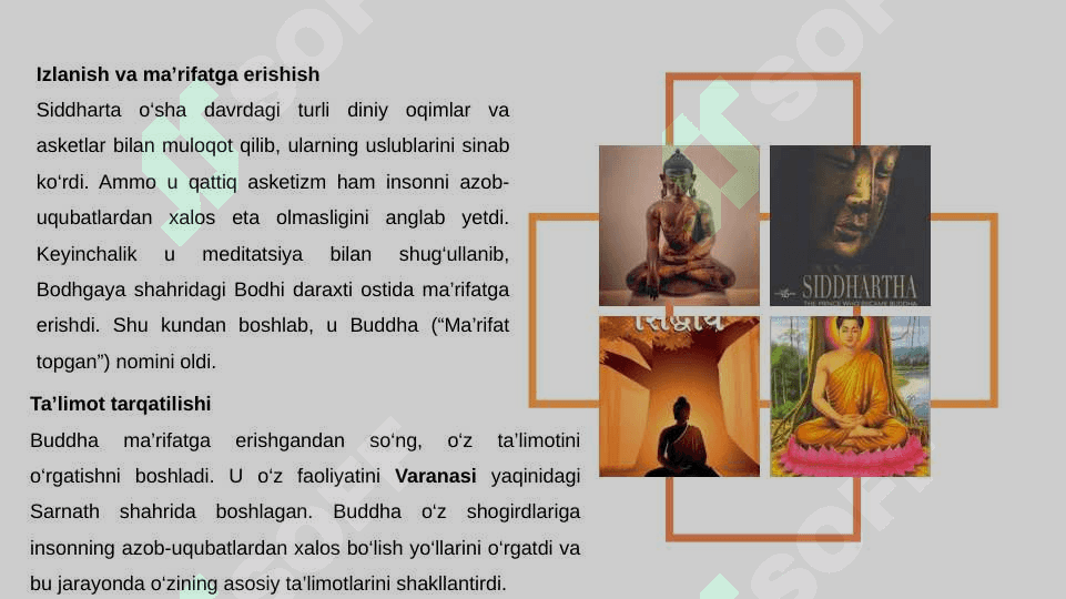 Buddaviylik dinining paydo bo'lish tarixi, asosiy ta'limotlari, oqimlari va manbalari 5
