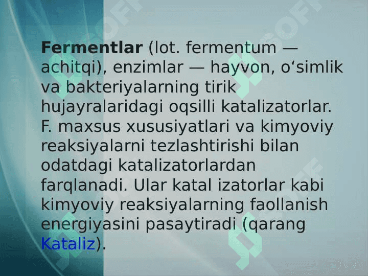 Tibbiyotda fermerlarning qo'llanilishi 4