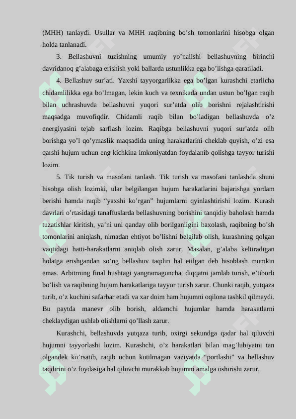 Kurash bo'yicha yuqori malakali mutaxassis tayyorgarligi 8