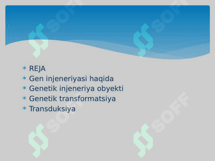 Geninjeneriyasi va uning tibbiyot amaliyotida qo'llanilishi. 3