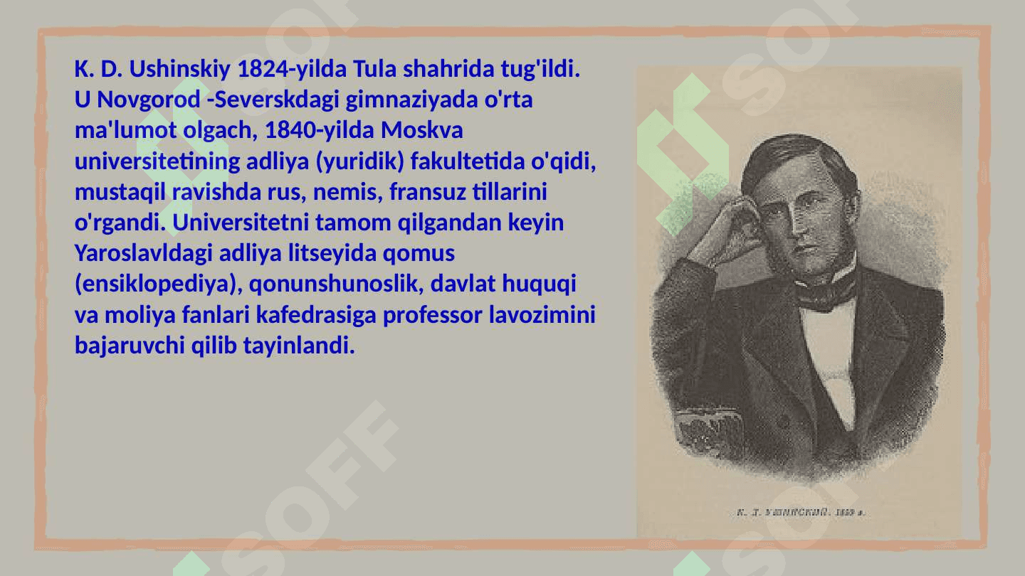 K.D.Ushinskiyning pedagogik gʻoyalari 2