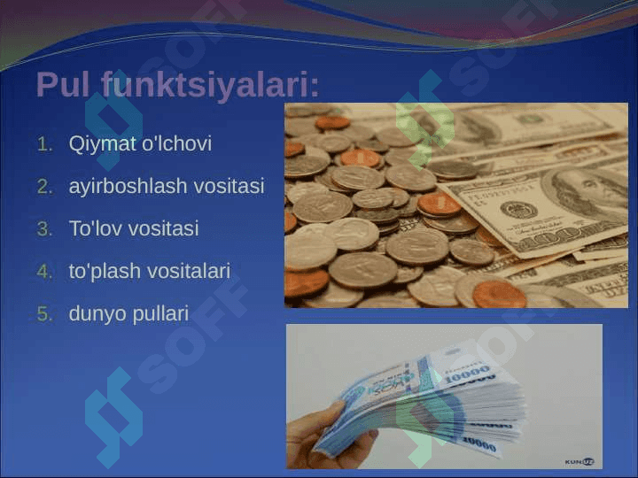 Pulning funksiyalari 2