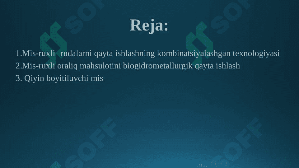 Rangli metallar kollektiv boyitmalarini chanlarda bakterial tanlab eritish texnologiyasi 2