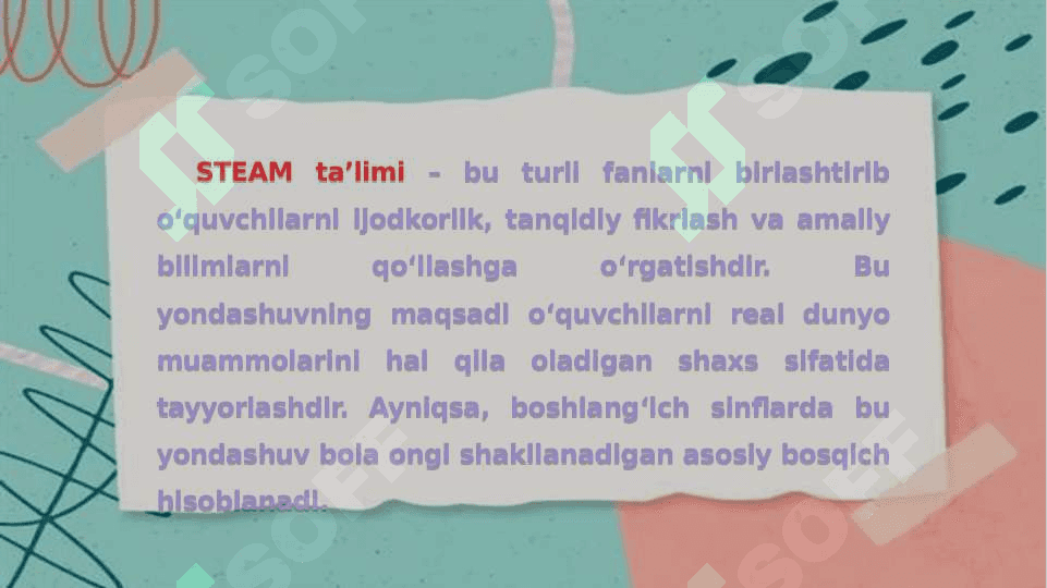 STEAM TAʼLIMDA INTEGRATSIONYONDASHUV 2
