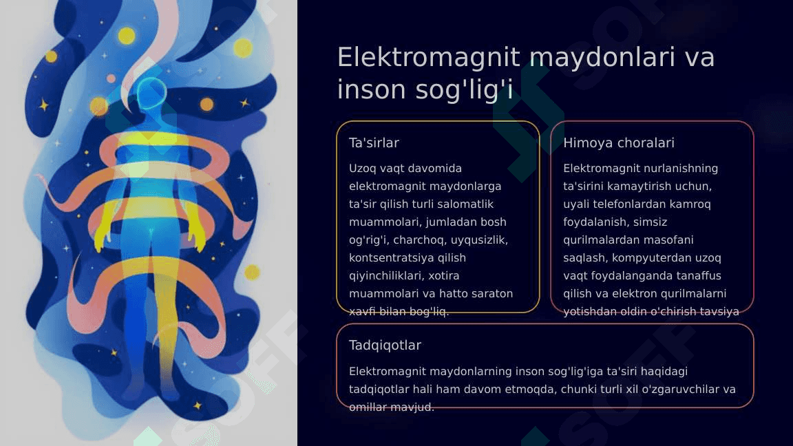 Elektr va magnit maydolari va ularnnig tirik organizmga ta’siri 6