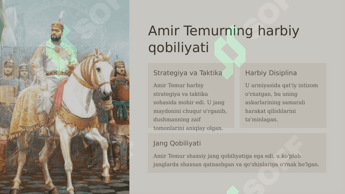 Amir Temur - buyuk davlat arbobi 5