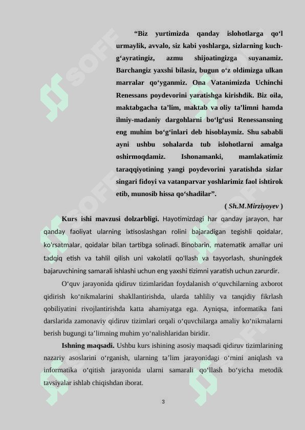 : Informatika darslarida oʻquvchilar bilim koʻnikma va malakalarini nazorat qilish baholashning zamonaviy metodlari 3