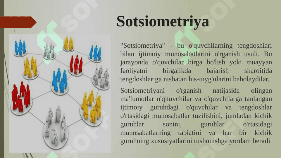Sotsiometriya metodikasi asosida guruhiy munosabatlarni va liderlik maqomini oʻrganish va tahlil qilish 3