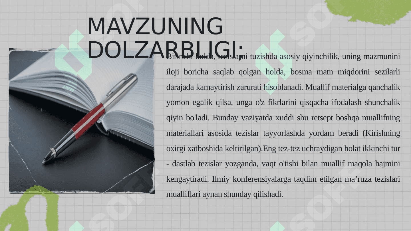 Tezis yozish va uni rasmiylashtirish talablari 3
