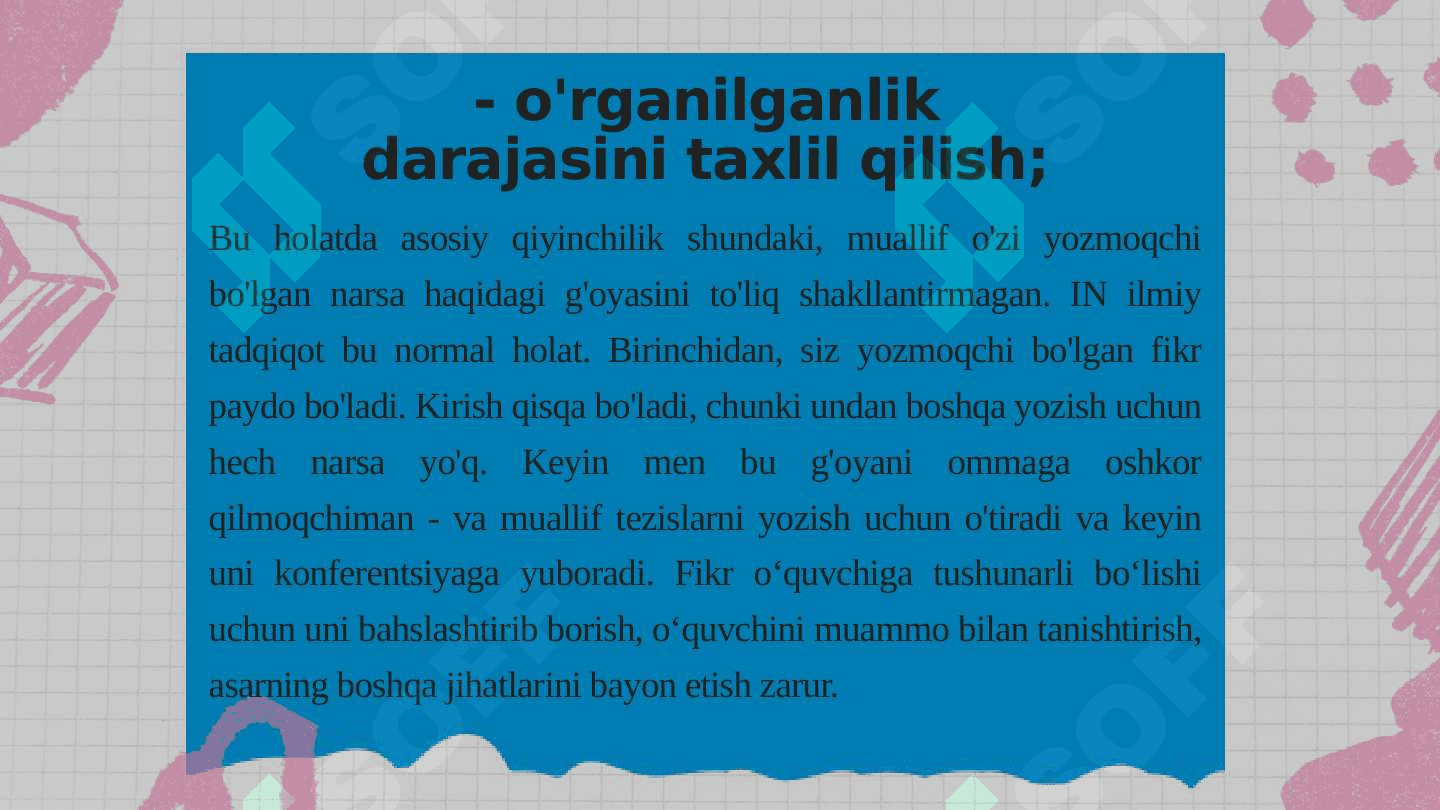 Tezis yozish va uni rasmiylashtirish talablari 4