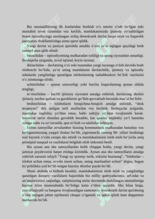 Barqaror taraqqiyot asoslari va maqsadlari 2