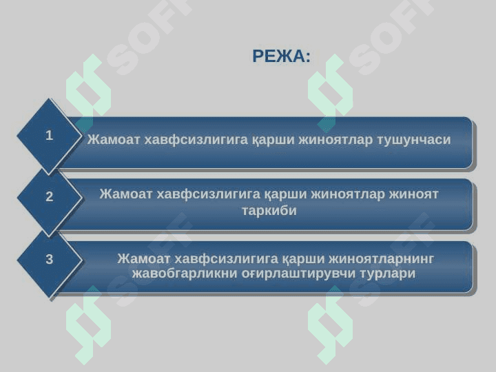 ЖАМОАТ ХАВФСИЗЛИГИГА ҚАРШИ ЖИНОЯТЛАР 2