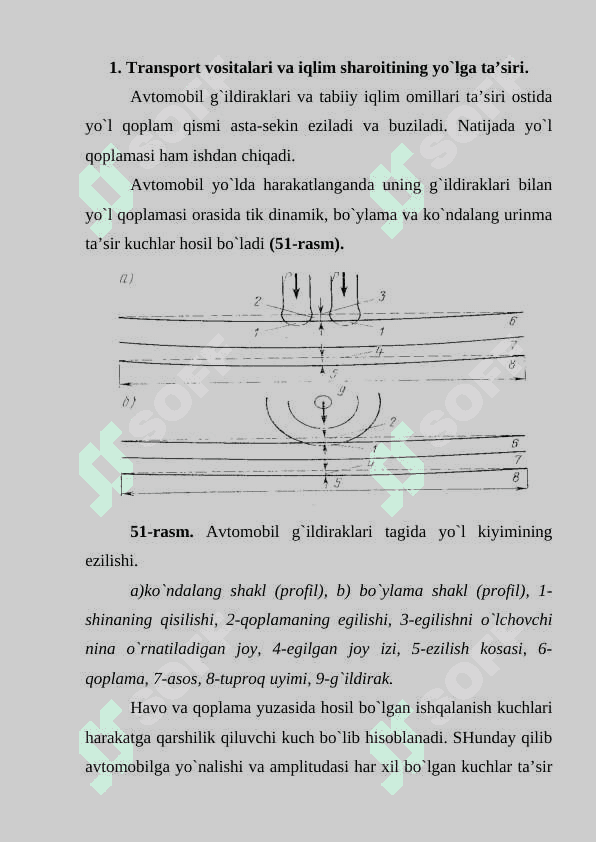 Transport vositalari va iqlim sharoitining yo`lga ta’siri 2