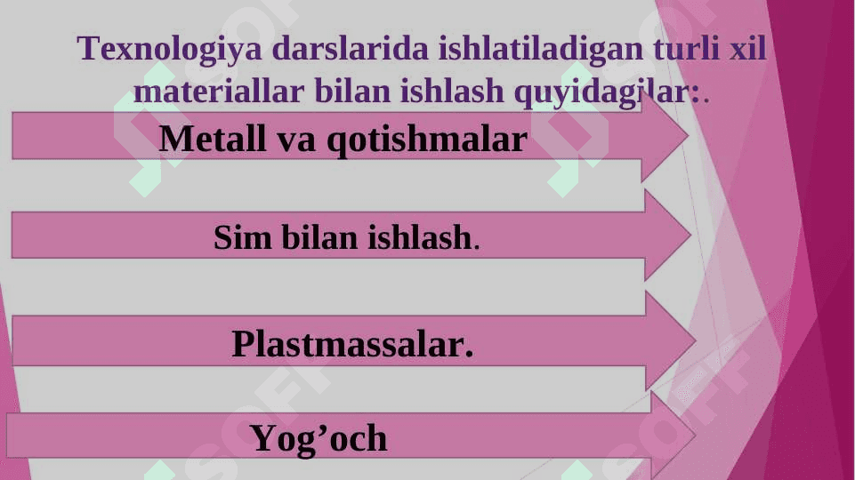 Turli xil va tabiiy materiallardan amaliy darslarni tashkil etish metodikasi. 5
