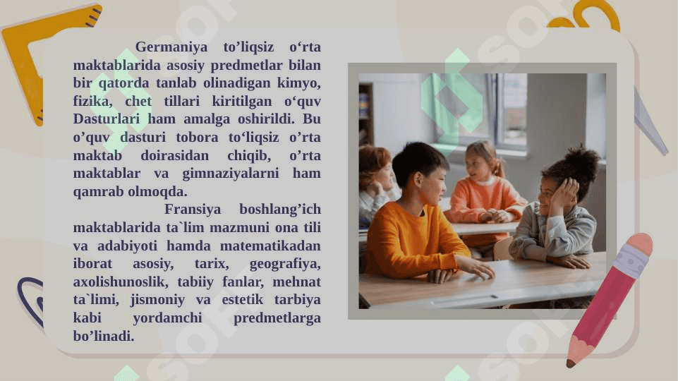 Texnologiya darslarida xorijiy ta’lim tizimidan foydalanish.Texnologiya darslarida STEAM ta’limi. 5