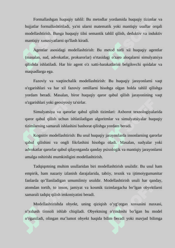 HUQUQIY AXBOROT TEXNOLOGIYALARIDA MODELLASHTIRISH METODLARI 6