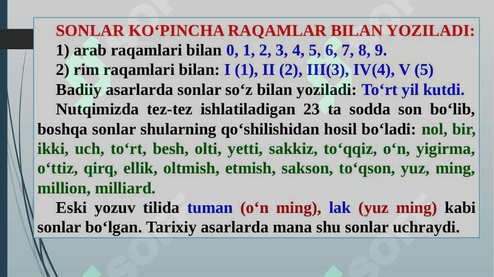 SON SO‘Z TURKUMI 4