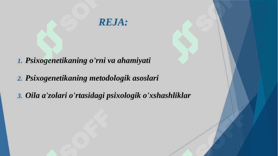 Psixogenetikaning asosiy metodlari 2