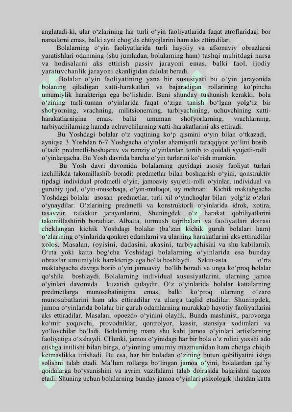 MAKTABGACHA YOSH DAVRIDA PSIXIK RIVOJLANISH XUSUSIYATLARI 4