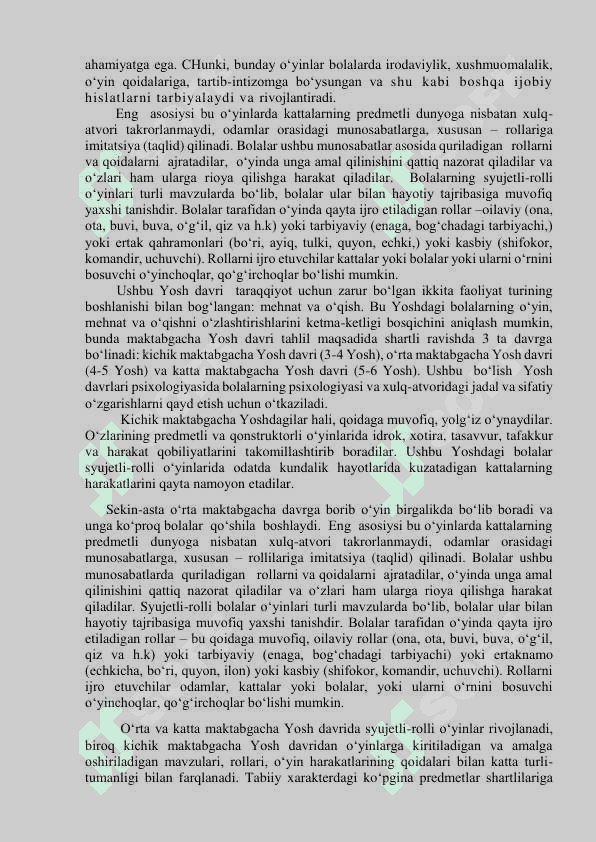 MAKTABGACHA YOSH DAVRIDA PSIXIK RIVOJLANISH XUSUSIYATLARI 5