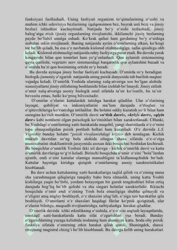 O‘SMIRLIK DAVRIDA PSIXIK RIVOJLANISH XUSUSIYATLARI 2