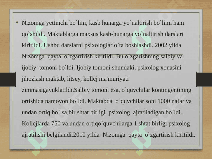 Ta’lim sohasida psixolog faoliyatining huquqiy asoslari 3
